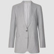 Essential Suit Tapered Light Grey Pinstriped