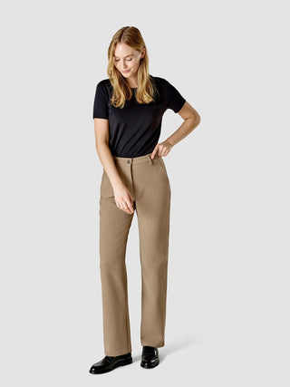No. 1 Pants Straight Cappuccino