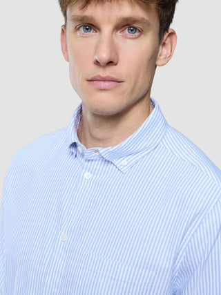 All-Day Oxford Shirt Light Blue Stripes