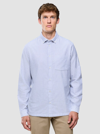 All-Day Oxford Shirt Navy Stripes