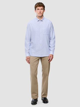 All-Day Oxford Shirt Navy Stripes