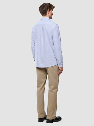 All-Day Oxford Shirt Navy Stripes
