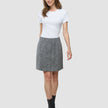Women Ashryn Short Skirt Domino Herringbone