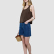 Women Classic Denim Shorts Medium Blue