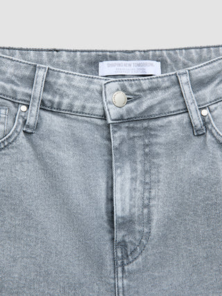 Women's Classic Jeans Relaxed Light Grey Washed