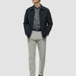 Classic Shirt Grey Floral Slim