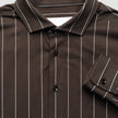 Classic Shirt Brown Pinstripes Regular