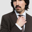 Tie Herringbone Brown