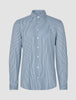 Classic Shirt Marine Herringbone Slim