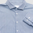 Classic Shirt Marine Herringbone Slim