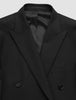 Double Breasted Essential Blazer Black
