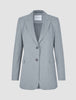 Women Ease Blazer Steel Melange