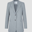 Women Ease Blazer Steel Melange