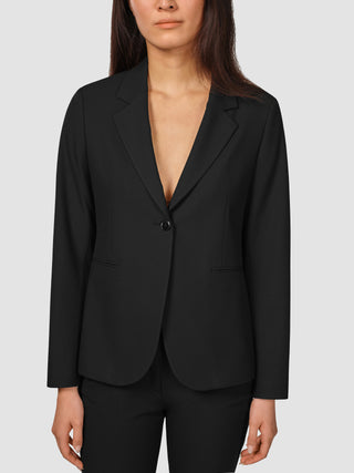 Women Ease Fitted Blazer Black