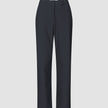 Women Ease Pants Straight Black