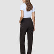 Women Ease Pants Straight Mocha Melange