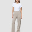 Women Ease Pants Straight Vanilla Melange