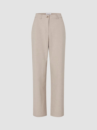 Women Ease Pants Straight Vanilla Melange