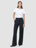 Women Ease Pants Wide Black