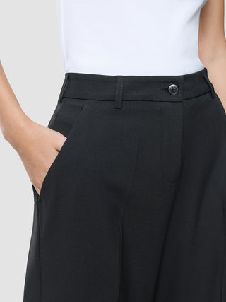 Women Ease Pants Wide Black