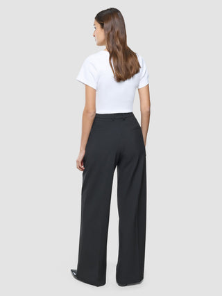 Women Ease Pants Wide Black