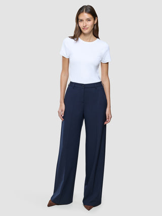Women Ease Pants Wide Blue Nights