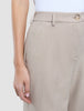 Women Ease Pants Wide Vanilla Melange
