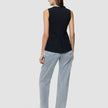 Women Ease Long Vest Black