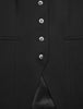 Women Ease Long Vest Black