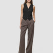 Women Ease Short Vest Black
