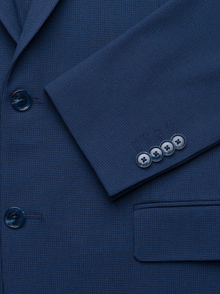 Essential Blazer Slim Navy Checks