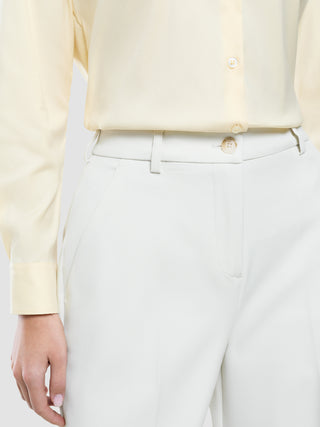 Women Essential Pants Wide Off White