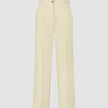 Women Essential Pants Wide Misty Yellow