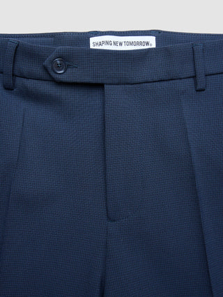 Essential Suit Pants Slim Navy Checks