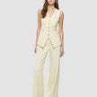 Women Essential Long Vest Misty Yellow