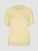 Women Fine Knit T-Shirt Sunlight Yellow
