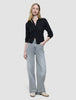 Women's Classic Jeans Relaxed Light Grey Washed