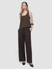 linen set espresso top relaxed pants