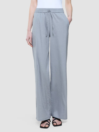 Women Linen Pants Relaxed Stone Grey