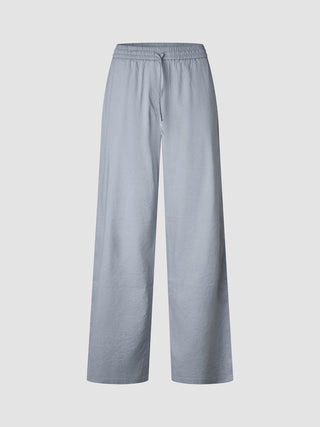 linen set stone grey top relaxed pants