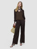 Women Linen Top Espresso