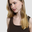 Women Linen Top Espresso