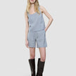 Women Linen Top Stone Grey