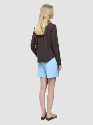 Women's Linen Shirt Espresso
