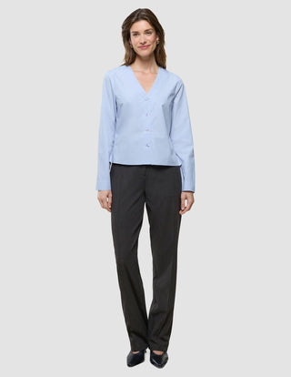 Madison Blouse Powder Blue