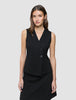 Women Marin Vest Short Black