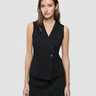 Women Marin Vest Short Black