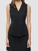 Women Marin Vest Short Black