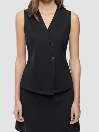 Women Marin Vest Short Black
