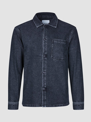 Matteo Denim Overshirt Washed Black